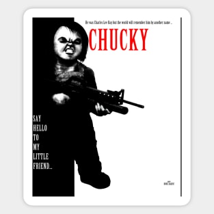 Chucky Scarface Sticker